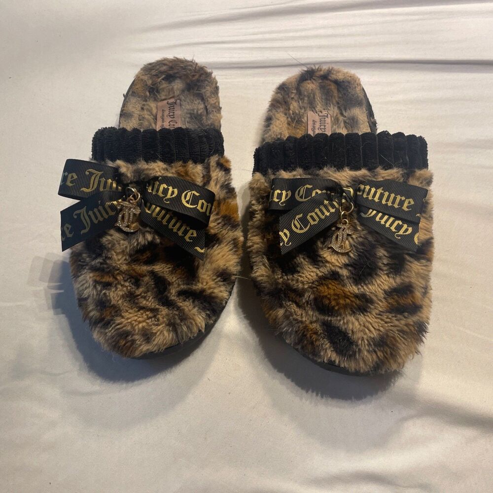 Juicy Couture Faux Fur Sandals Slippers